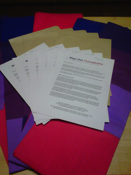 Letter Campaign Wipe Out Transphobia