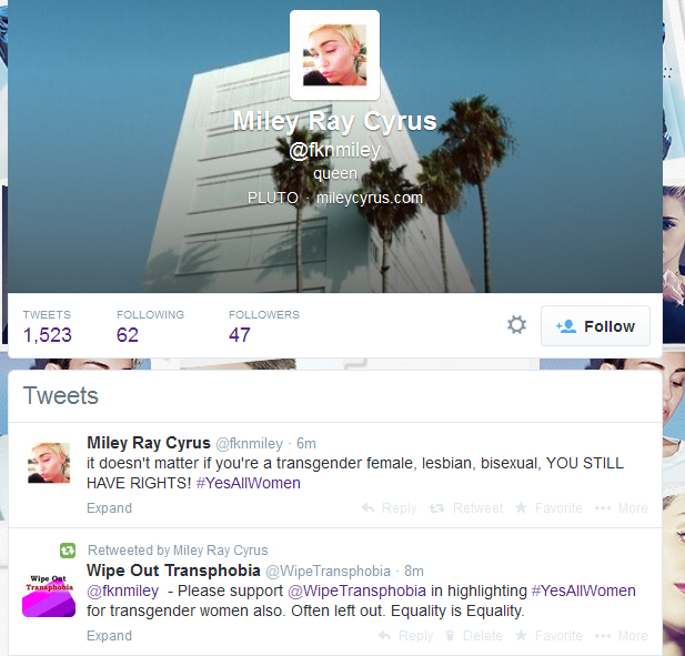 WOT Miley Cyrus Tweet v.2